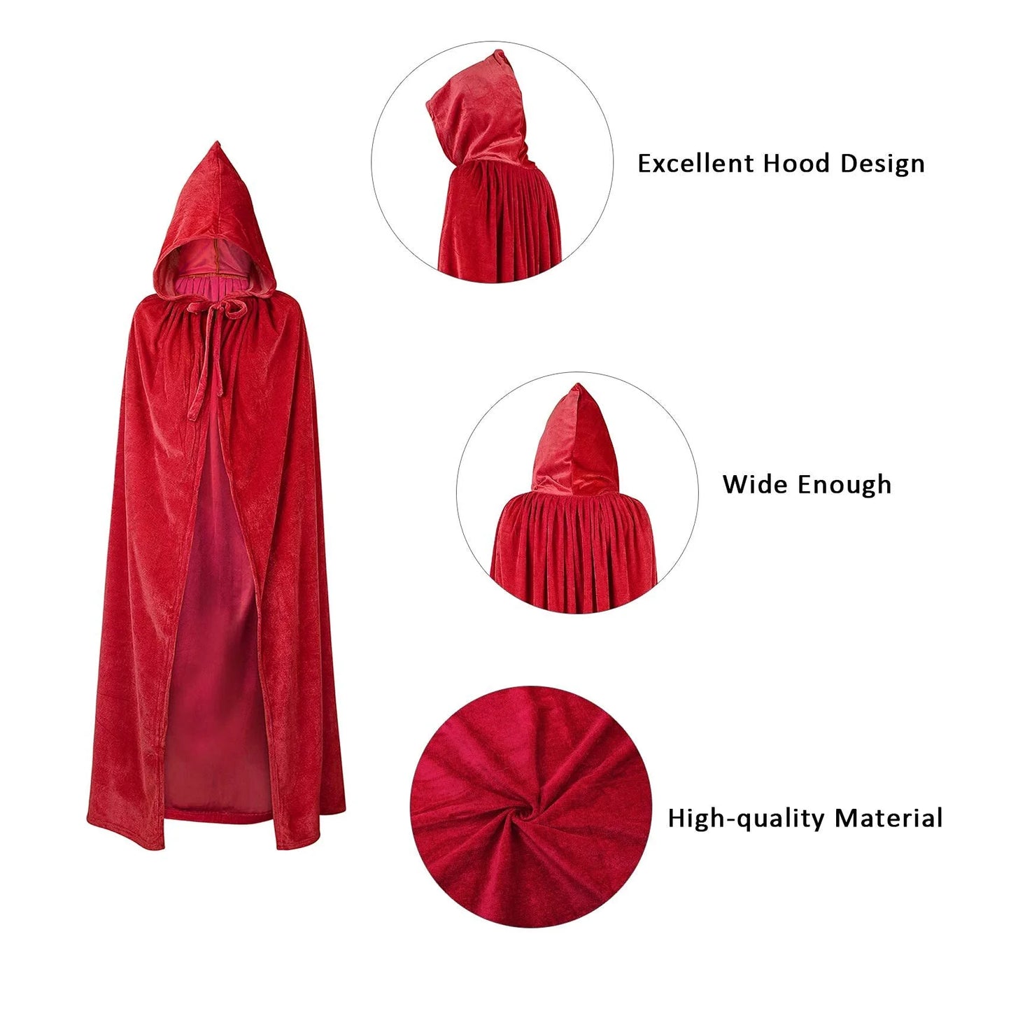 Unisex Purple Cape Women Halloween Cloak with Hood Purple Hooded Cape Renaissance Cloak L