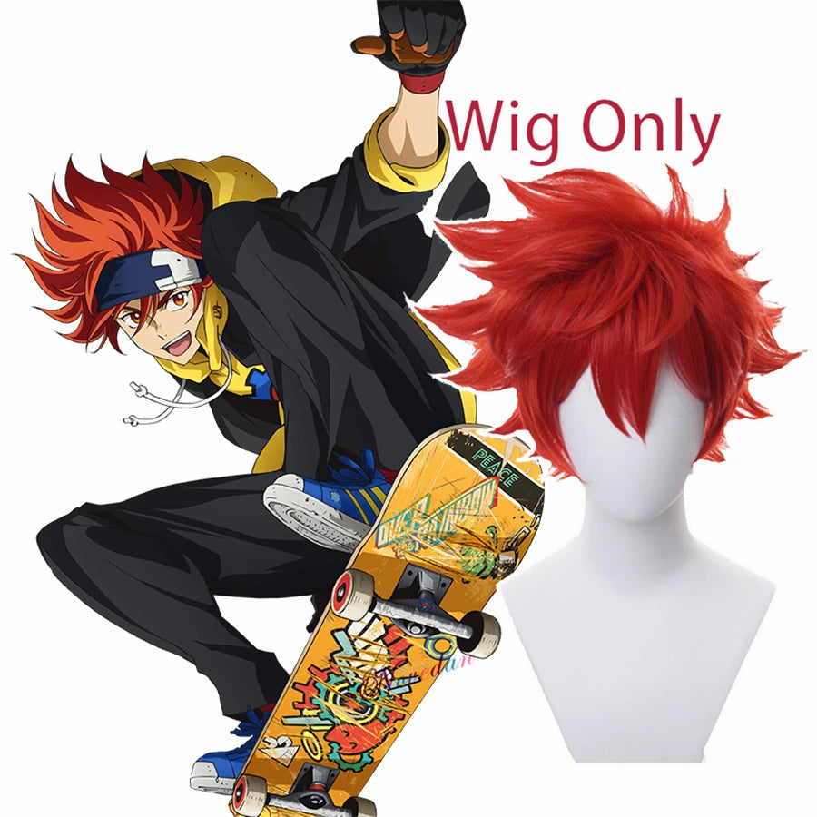 SK8 the Infinity Cosplay Reki Kyan Wig Hoodie Sweatshirt Jacket SK Eight Skateboard Uniform Suit Cosplay Costume