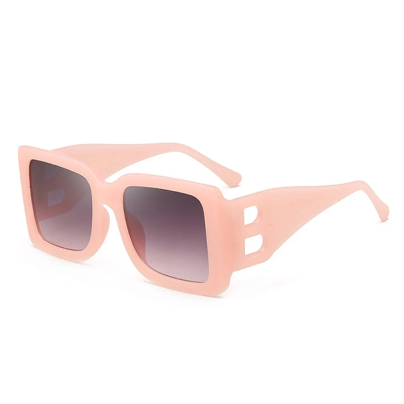 New Fashion Oversized the Letter B Square Luxury Trend Sunglasses Women Men Retro Rectangle Sunglasses Gafas De Sol