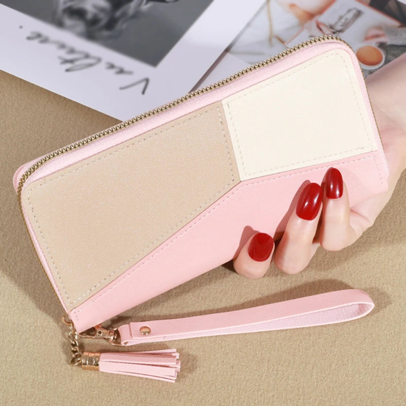 Fashion Wallets Zipper Coin Purse Lady Long Short Purses Handbags Women Clutch Cards Holder PU Leather Moneybag Billfold Wallet