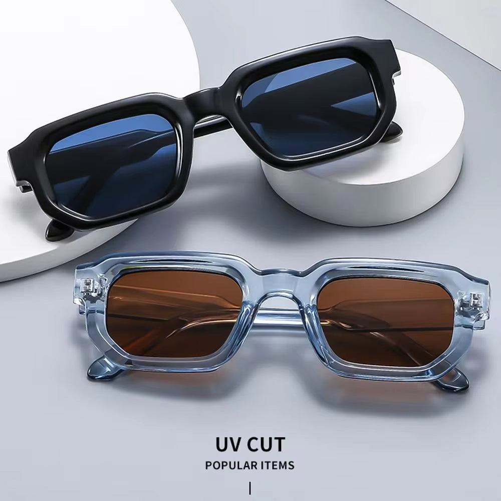 Fashion Retro Small Square Frame Sunglasses Women Shades UV400 Protection Vintage Punk Men Outdoor Sports Y2K Sun Glasses