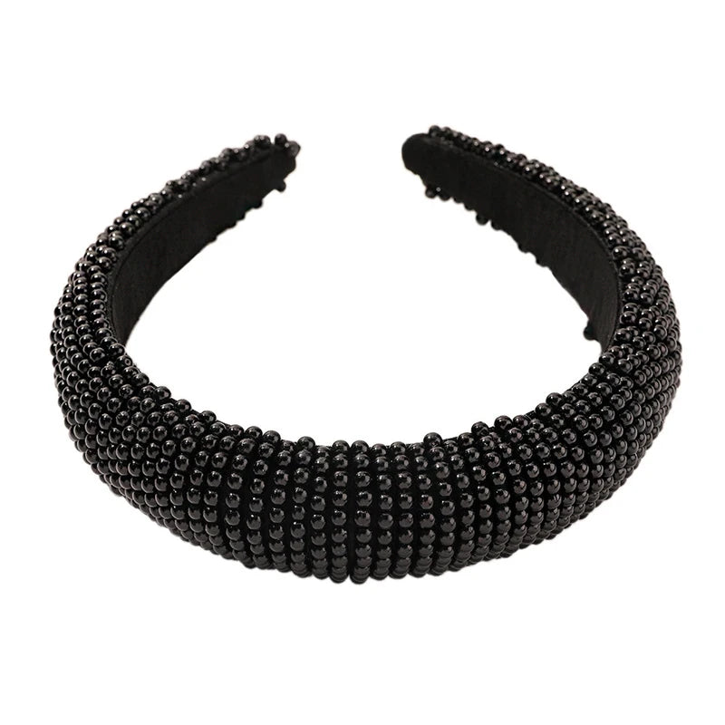 Luxury Pearl Wide Headbands for Women Girls Headwear Fashion Headbands Female Hair Bands Head Hoop Hair Accessories